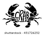 black crab, vector