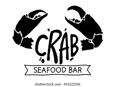 black crab, vector