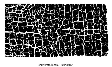 black crack background vector illustration