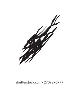 black crack wall design element