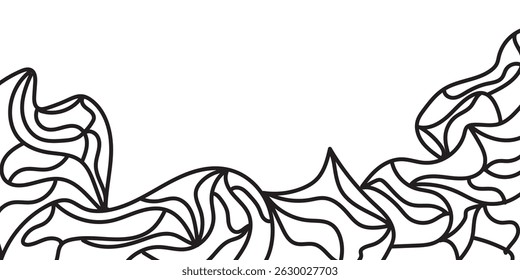 Black crayon arrow collection with curved and straight, spiral and zigzag, circular, wavy directional pointers. Vector hand drawn brush stroke for presentation, infographics or educational materials