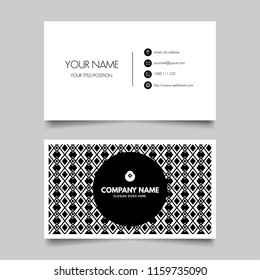 Black Creative Business Card vector