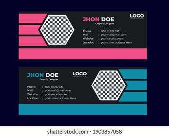 Black creative email signature template 