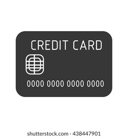 black credit card, shopping concept,commerce concept over isolated background