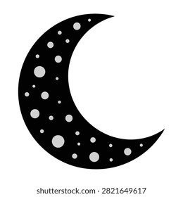 Una luna creciente negra