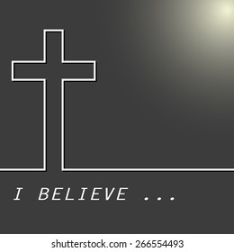 Black cross icon, simple Christian cross sign. best for use as symbol or design element for web or print layouts.