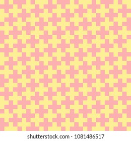 black crosses on white background.abstract geometric background. simple vector seamless pattern. pastel colors