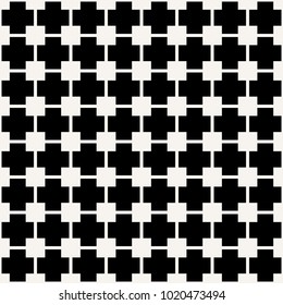 Black crosses pattern vector