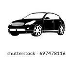 Black crossover car
