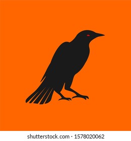 black Crow design logo template