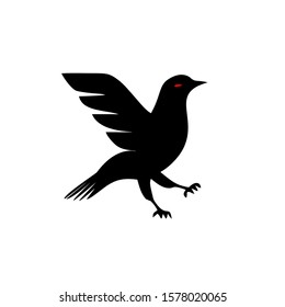 black Crow design logo template