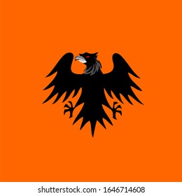 black Crow simple design logo