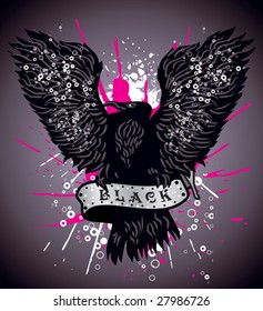 Black Crow for T-shirt