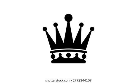 A black crown icon symbolizing royalty and power