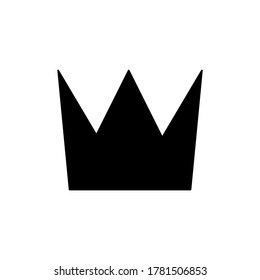 Icono de la corona negra Ilustración del vector