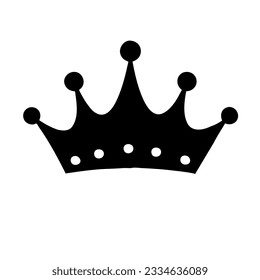 Black crown icons vector design image