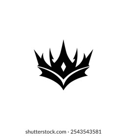 black crown vector image illustration