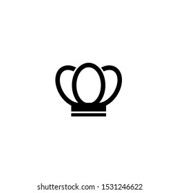black crowns on white background