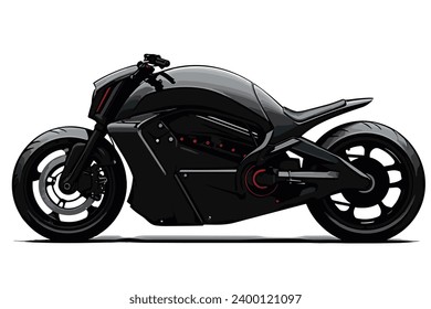 Black cruiser bike silhouette vector design silhouette vector design object