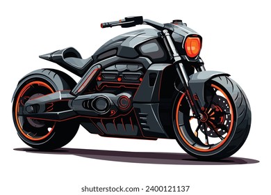 Black cruiser bike silhouette vector design silhouette vector design object