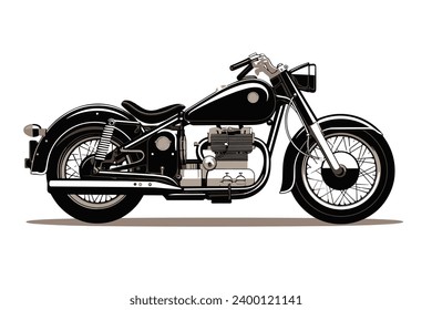 Black cruiser bike silhouette vector design silhouette vector design object