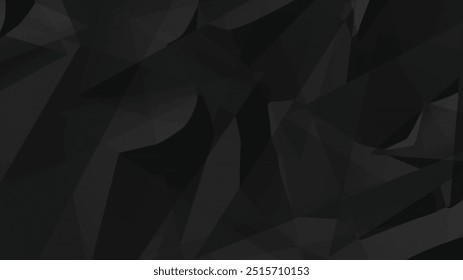 Black Crumpled paper grimy textur ,Dark background.