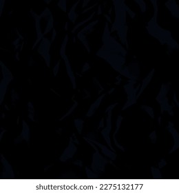 Black crumpled paper texture background. A crumpled sheet of dark gray paper abstract background.