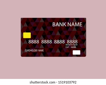 black crystal Graphic Vector credit cards