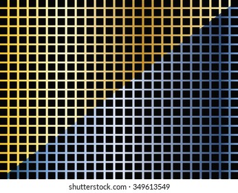 Black cubes abstract background in two colors