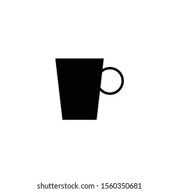 black cup vector icon,  cup