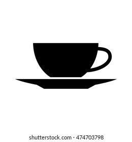 Black cup vector icon
