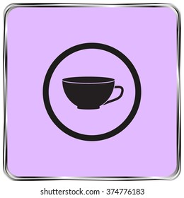 Black cup, vector illustration