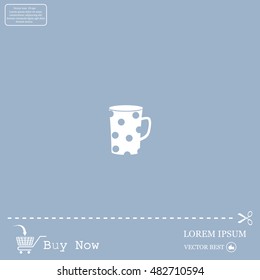 black cup white dots