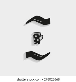black cup white peas