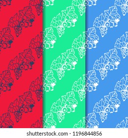 black currant seamless pattern berry