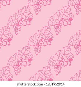 black currant seamless pattern berry