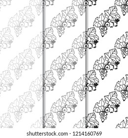 black currant seamless pattern berry