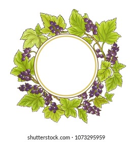 black currant vector frame