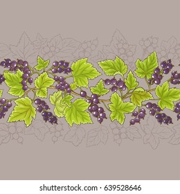 black currant  vector pattern