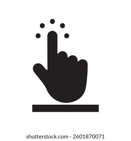 Black cursor mouse click. Click icon. Hand Cursor. Vector illustration eps 10