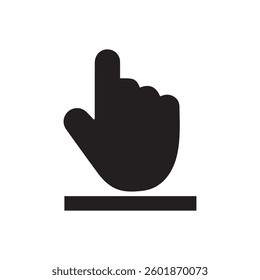 Black cursor mouse click. Click icon. Hand Cursor. Vector illustration eps 10