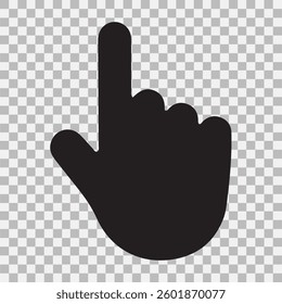 Black cursor mouse click. Click icon. Hand Cursor. Vector illustration eps 10