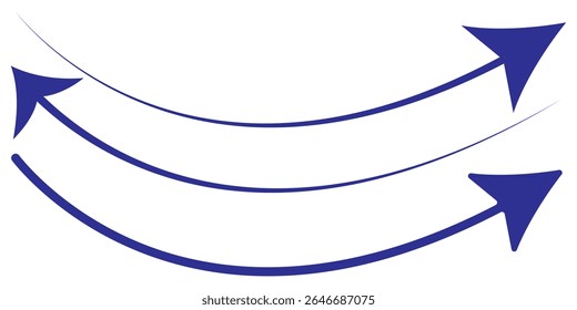 black curve arrow, hand-drawn, arrow head, growth, logo icon, long arrow