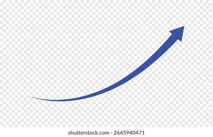 Black curve arrow icon on transparent background. flat style. arrow icon for your web site design, logo, app, UI. arrow indicated the direction symbol. curved arrow sign . EPS 10 .