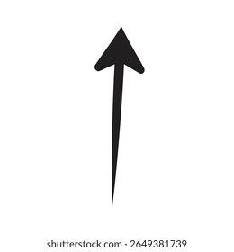 black curve arrow icon on whtie background. flat style. arrow icon for your web site design, logo, app