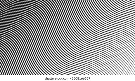 Black curve line abstract background vector image