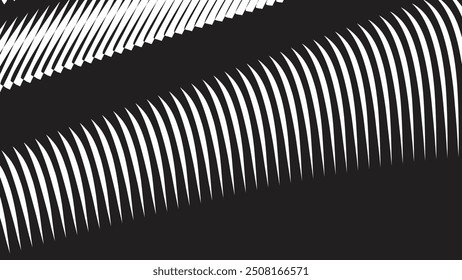 Imagem de vetor de plano de fundo abstrata de linha de curva preta