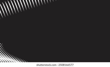 Black curve line abstract background vector image