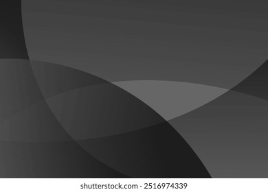 Fondo abstracto de superposición de curva negra para concepto corporativo, Plantilla, póster, folleto, Sitio web, diseño de volante. Ilustración vectorial