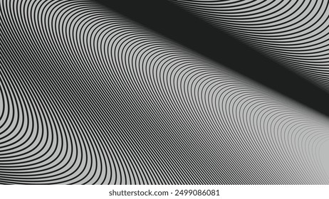 Black curve stripes lines abstract background for backdrop or presentation